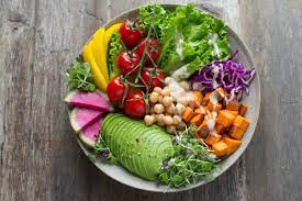 healthy salad full of nutrient dense foods.