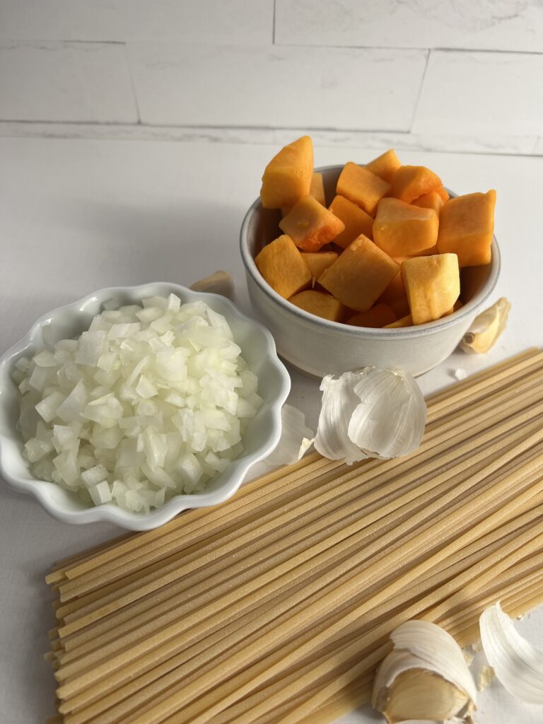 butternut squash prep